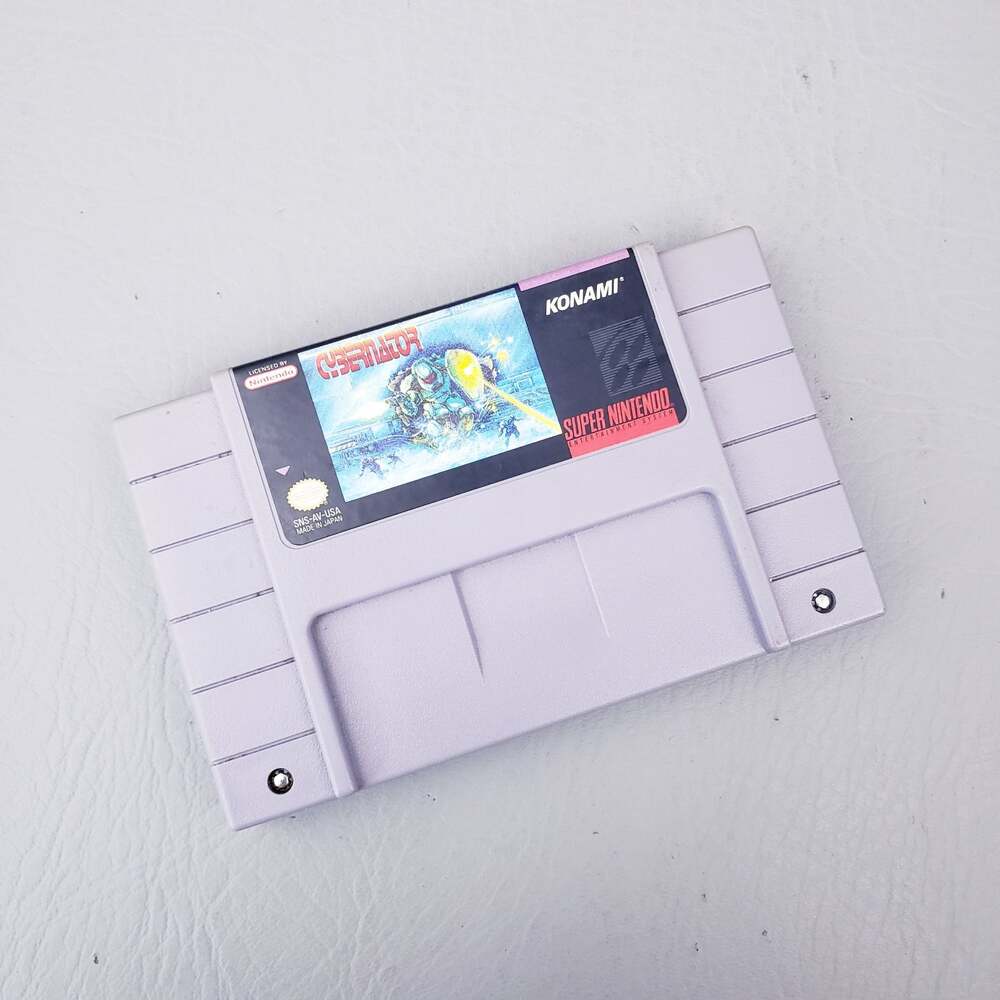 Cybernator Super Nintendo 1993 SNES Cartridge Only Clean Authentic